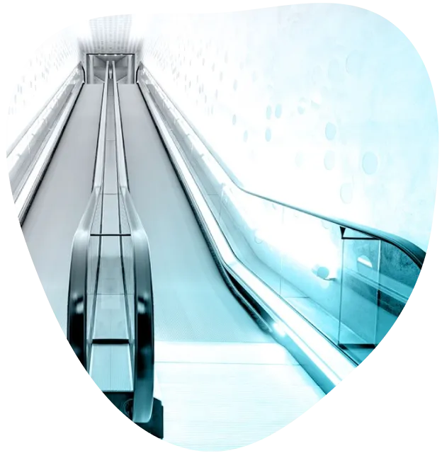 Escalators inside Hamburg's Elbphilharmonie