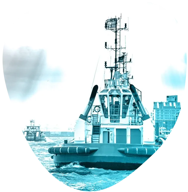 Tugboat in the Port of Hamburg