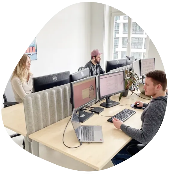 The artaxo team at the office in Hamburg